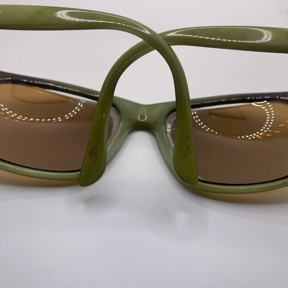 Bolle Sunglasses FRAME ONLY Wrap-Around Green Brown 826